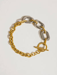 Two Tone Link Bracelet