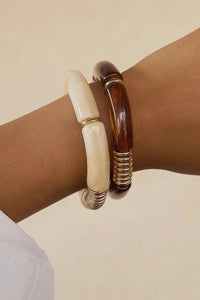 Cove Chunky Resin Bangle Set