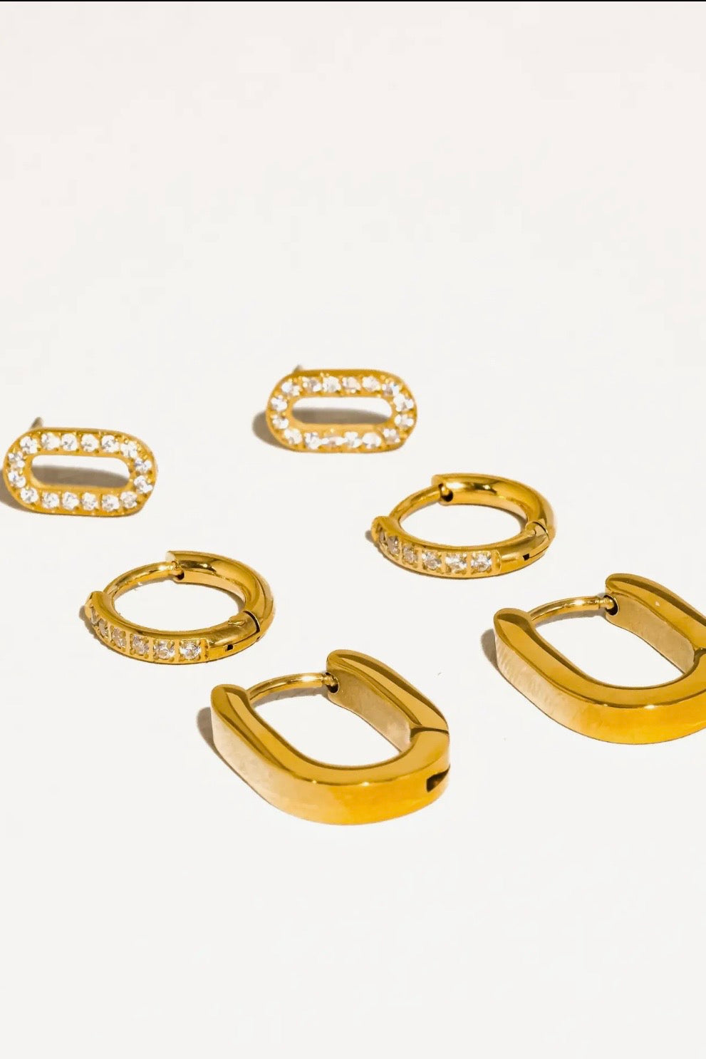 Orage 18K Gold Non-Tarnish Round Hoop Earring
