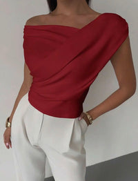 Red Off Shoulder Top