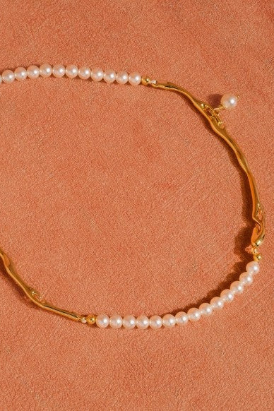 Maylis 18K Gold Classic Pearl Necklace