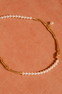 Maylis 18K Gold Classic Pearl Necklace