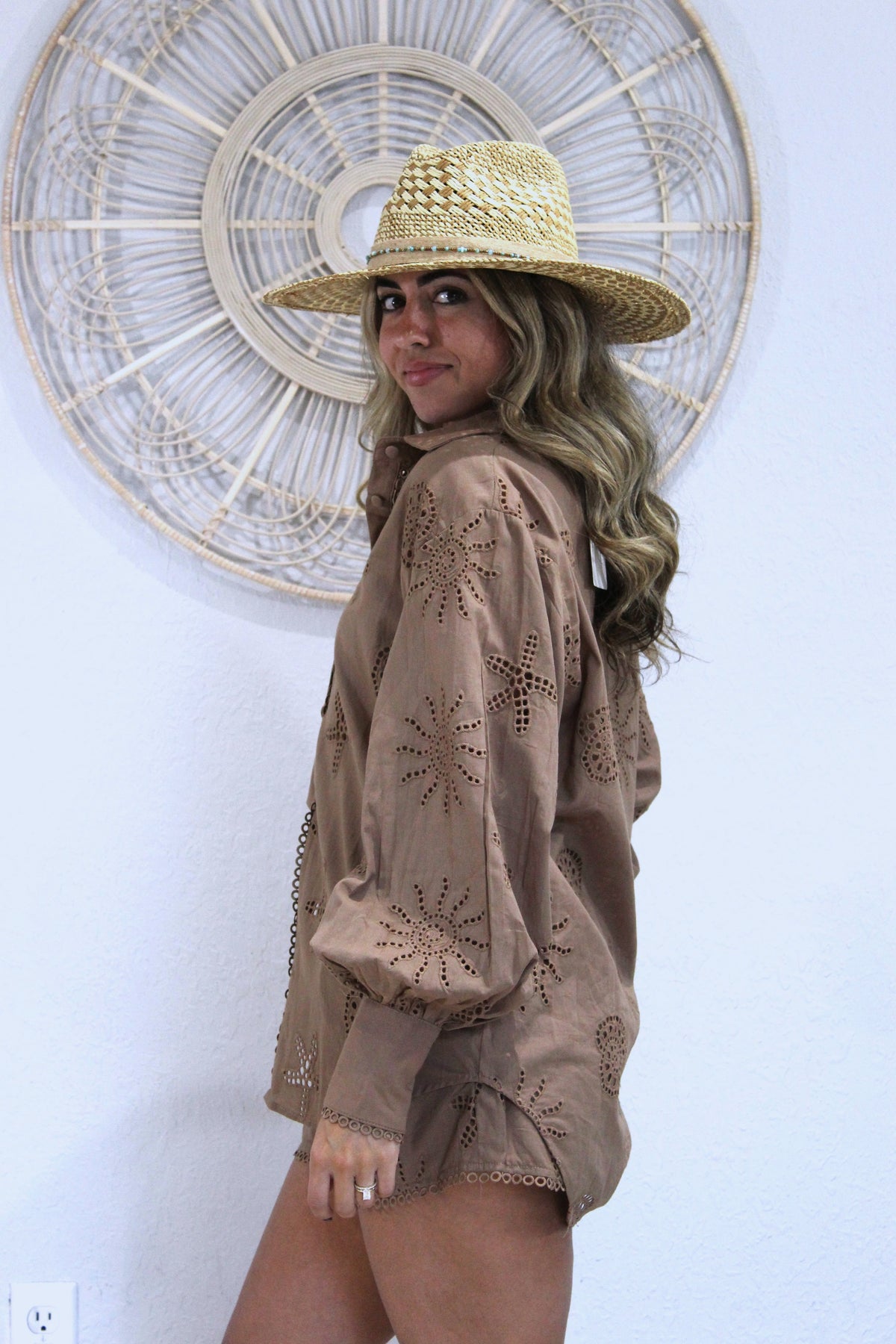 Mocha Cut Out Short Set