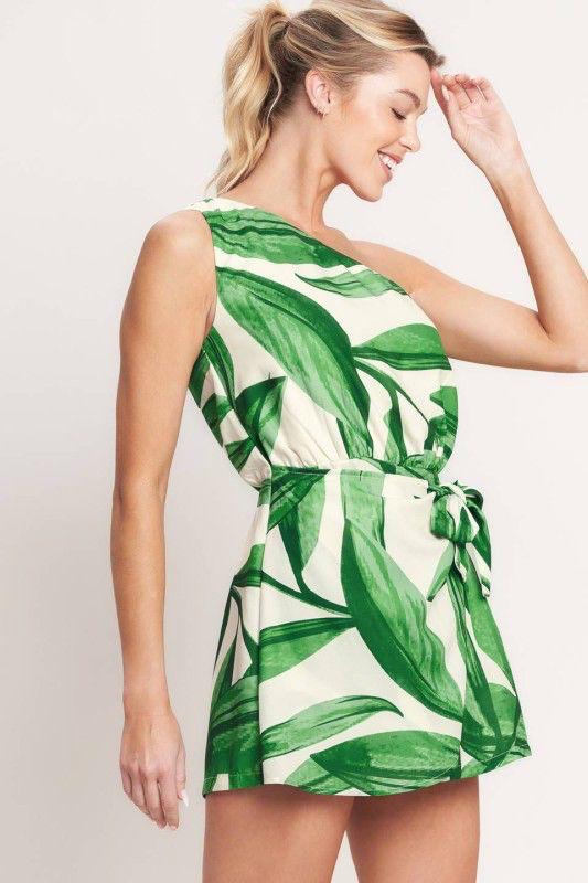 Tropical Palm Romper
