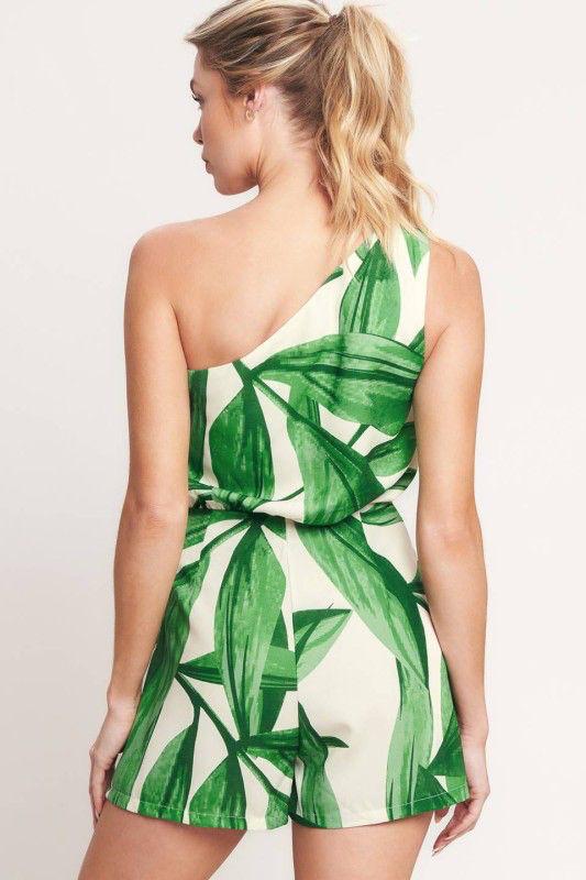 Tropical Palm Romper