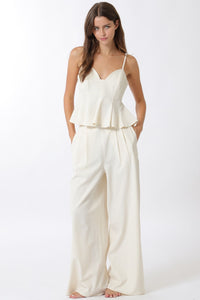 Ivory Strappy Pant Set
