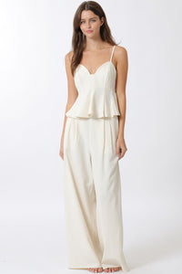 Ivory Strappy Pant Set