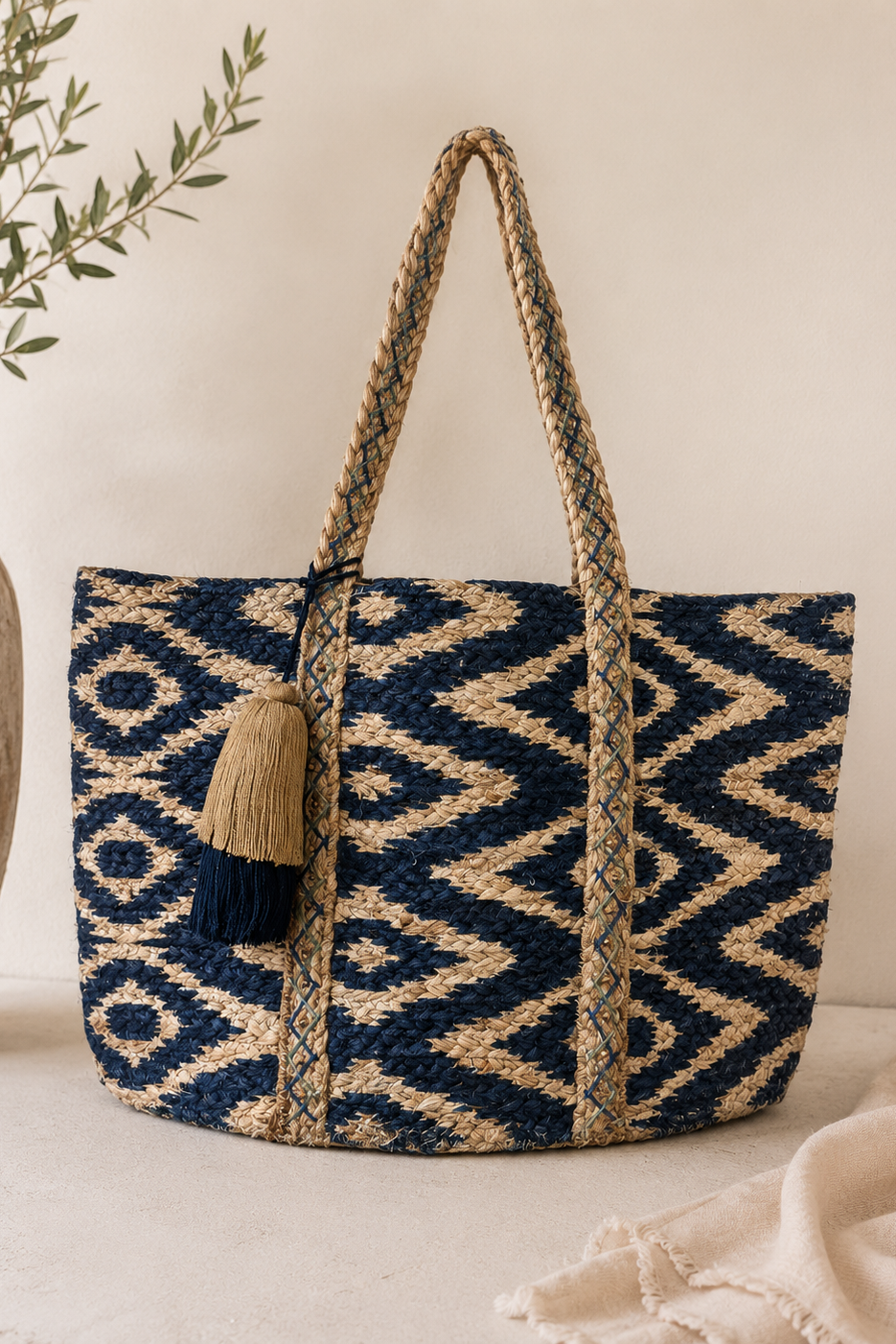 Natural Marine Tote