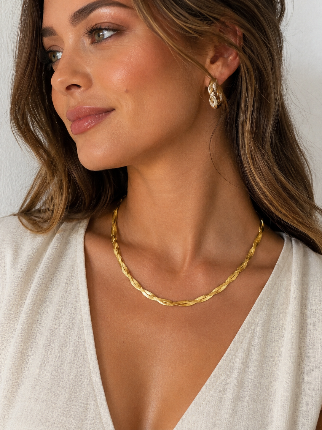 Herringbone Twisted Chain