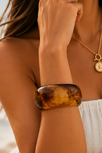 Amber Coast Resin Cuff