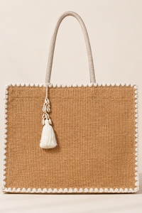 Alex Max Natural Woven Beach Tote