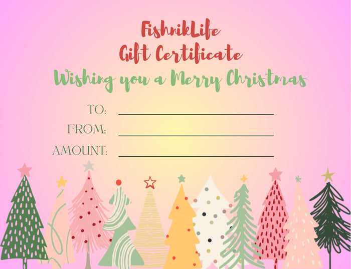 FishnikLife Christmas Gift Card