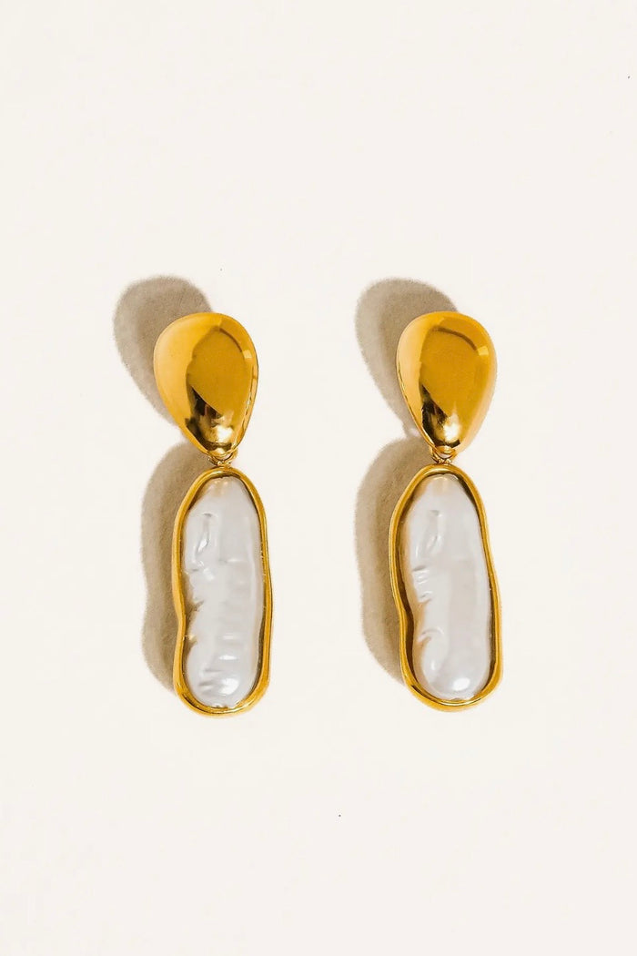 Félice 18K Non-Tarnish Pearl Drop Earring