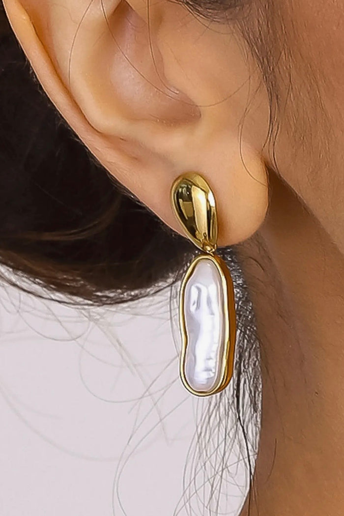 Félice 18K Non-Tarnish Pearl Drop Earring