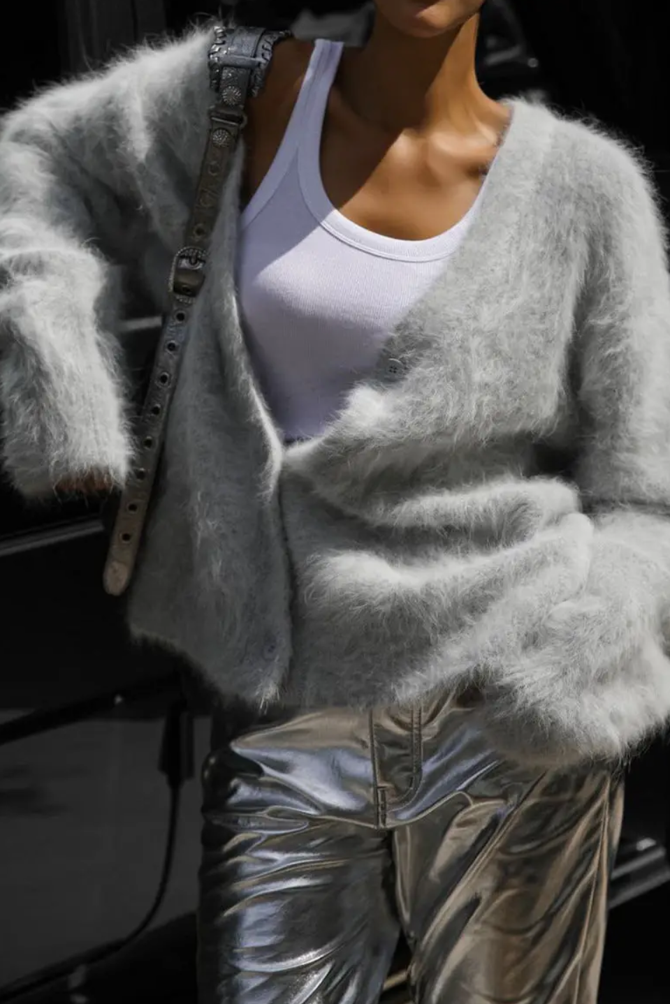 Soft and Cozy Pale Grey Cardigan