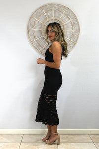 Dark Barbie Black Skirt Set