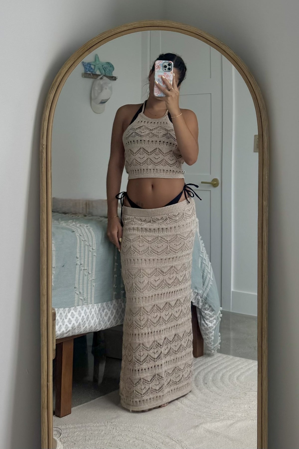 Just Beach Knit Skirt Set