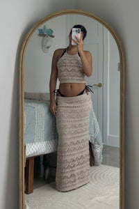 Just Beach Knit Skirt Set