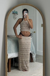 Just Beach Knit Skirt Set