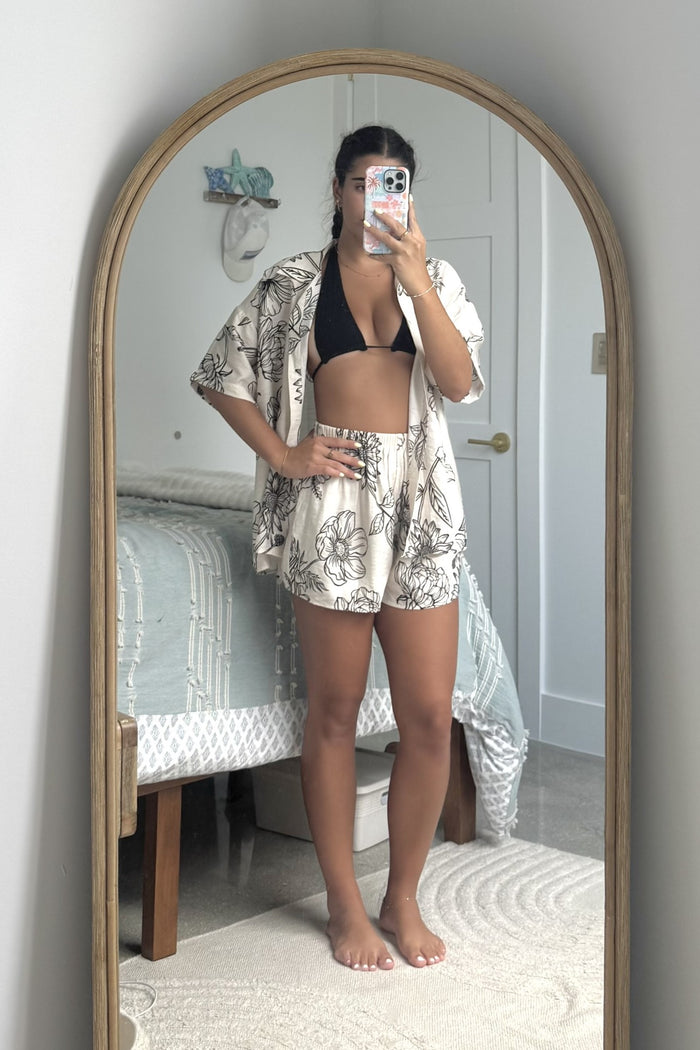 Black Rose Short Set