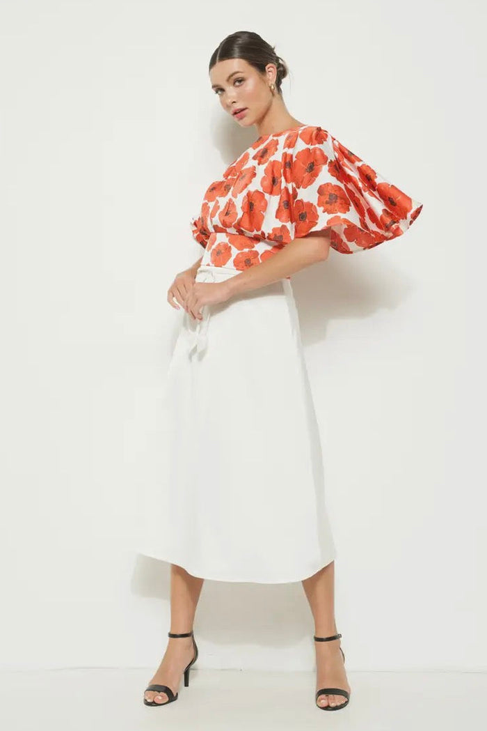 Orange Bloom Blouse