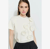 Ivory Bloom Top