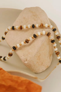 Arrow 18K Gold Non-Tarnish Boho Beaded Necklace