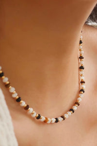 Arrow 18K Gold Non-Tarnish Boho Beaded Necklace