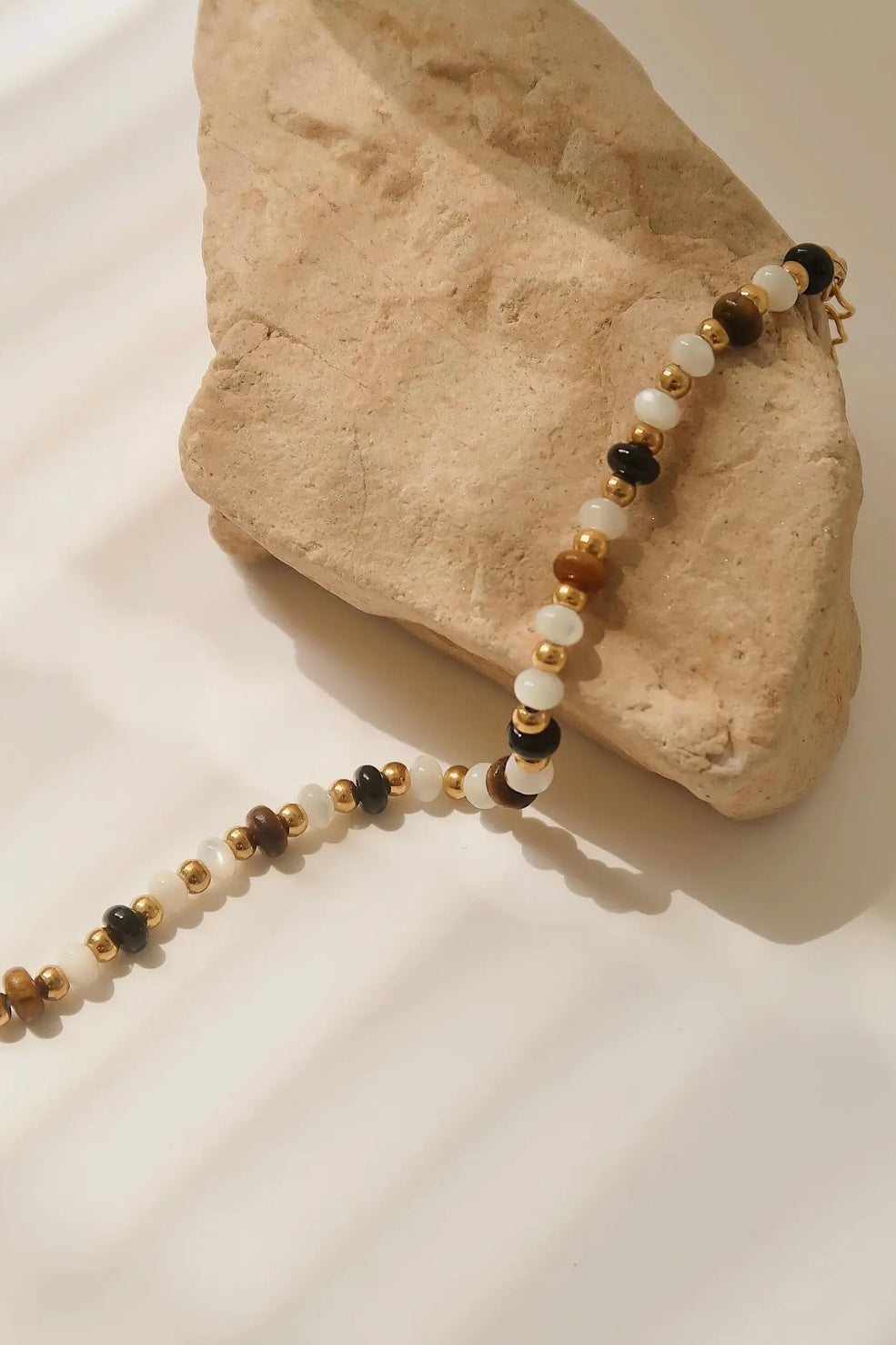 Arrow 18K Gold Non-Tarnish Boho Beaded Necklace
