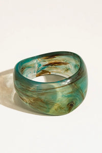 Sea Glass Resin Cuff