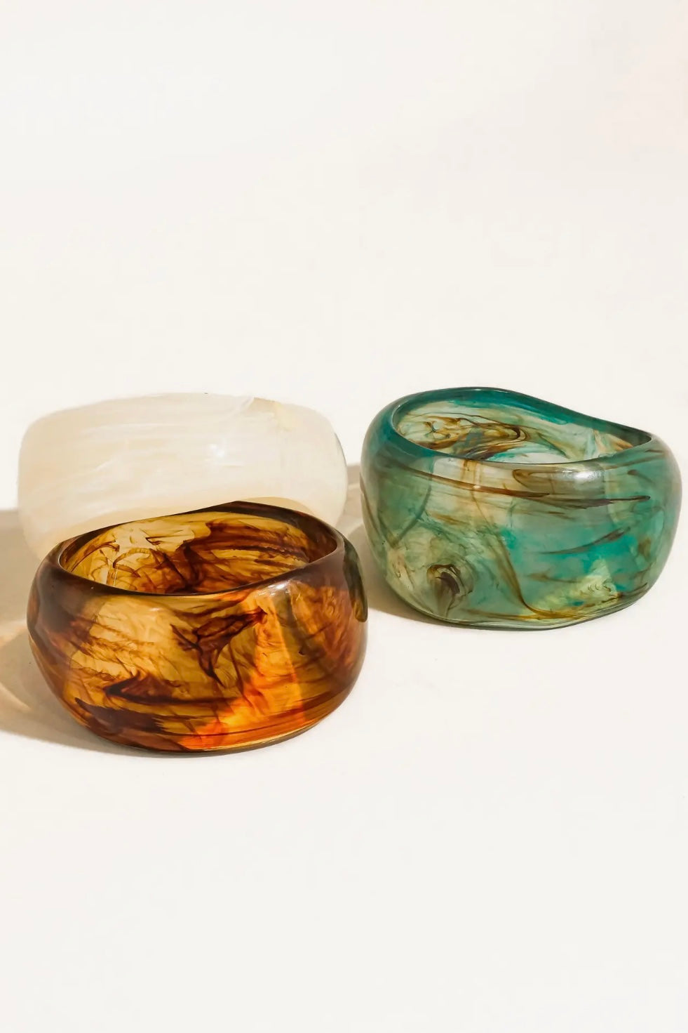 Sea Glass Resin Cuff