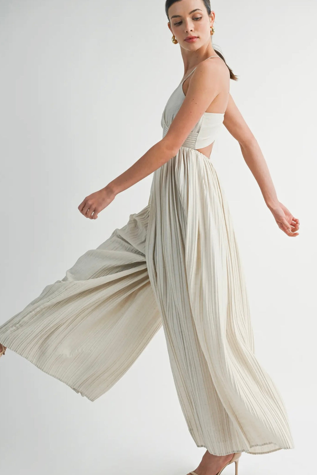 Sand Crisscross Jumpsuit