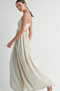 Sand Crisscross Jumpsuit