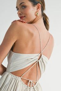 Sand Crisscross Jumpsuit