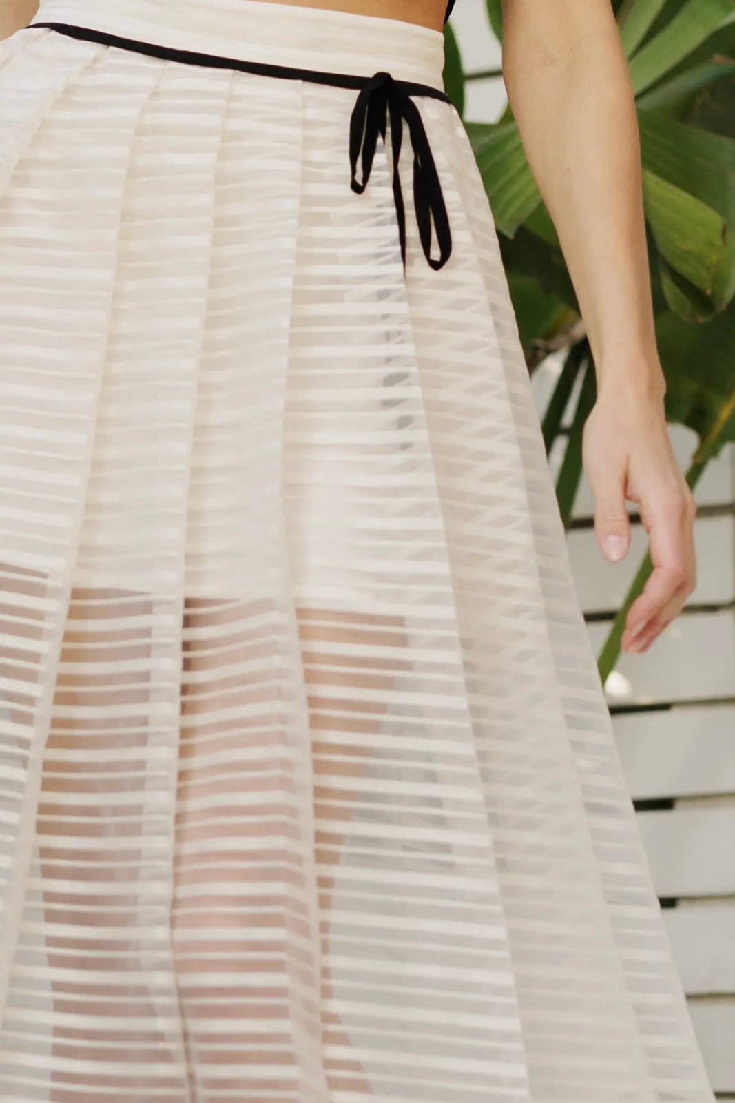 Sheer Crème Emily Skirt
