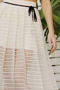 Sheer Crème Emily Skirt