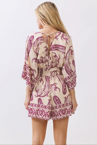 Paisley Blush Romper