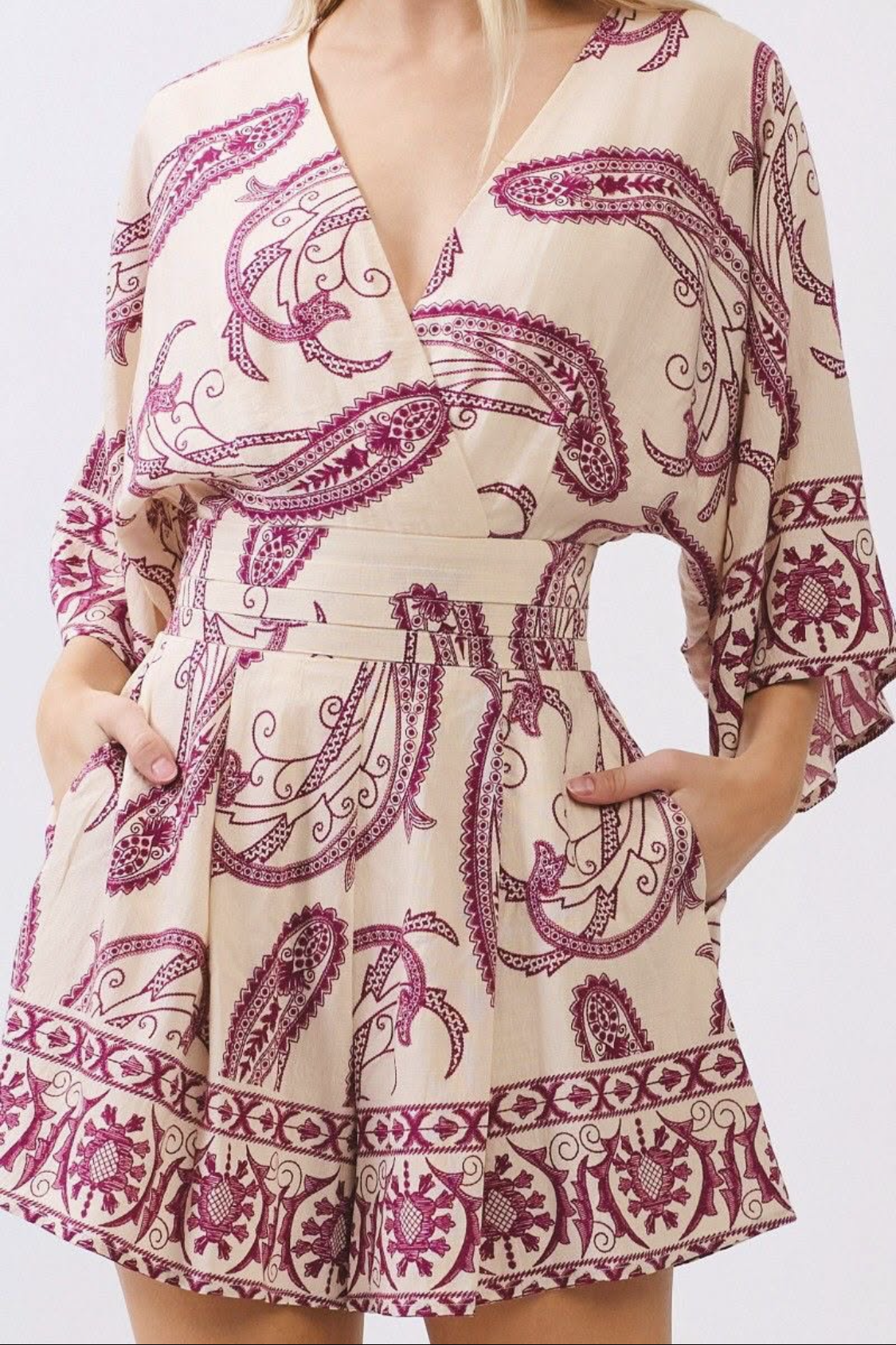 Paisley Blush Romper