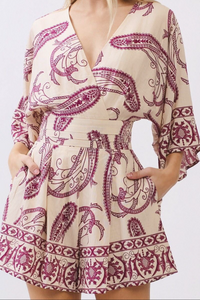 Paisley Blush Romper
