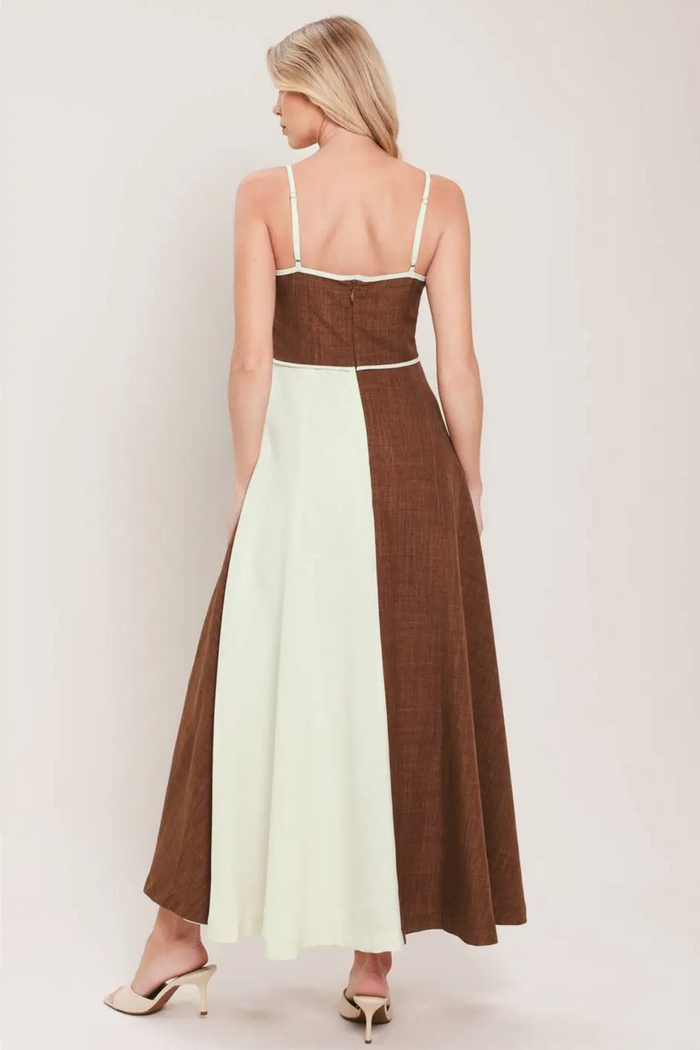 Sunset Sands Colorblock Maxi Dress