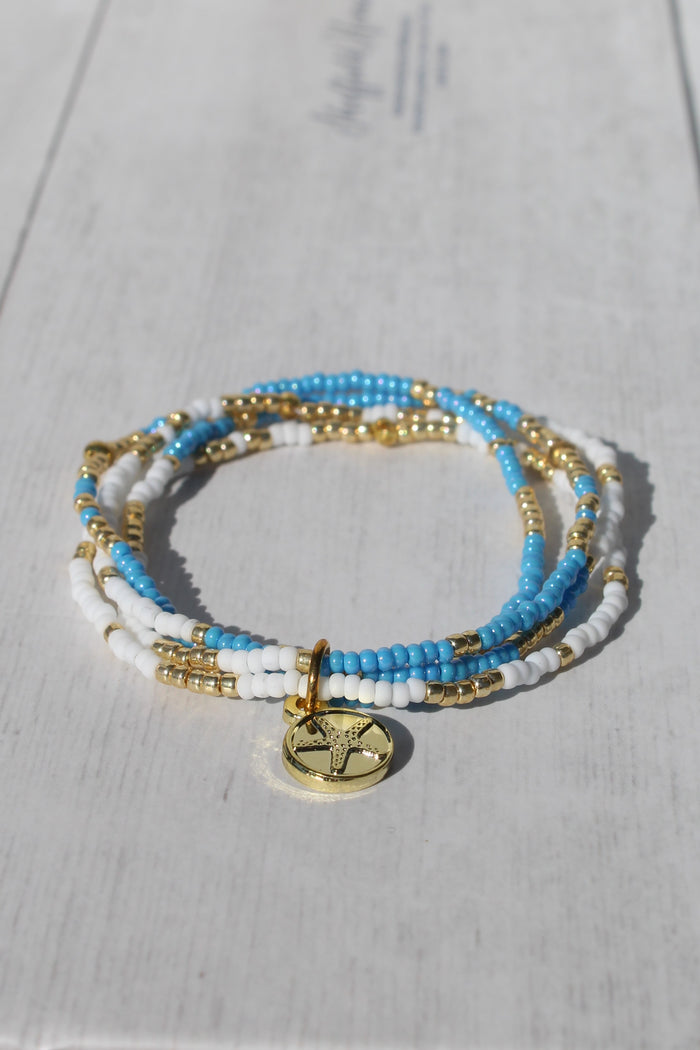 Blue Skies Bracelet Set by Fishnik