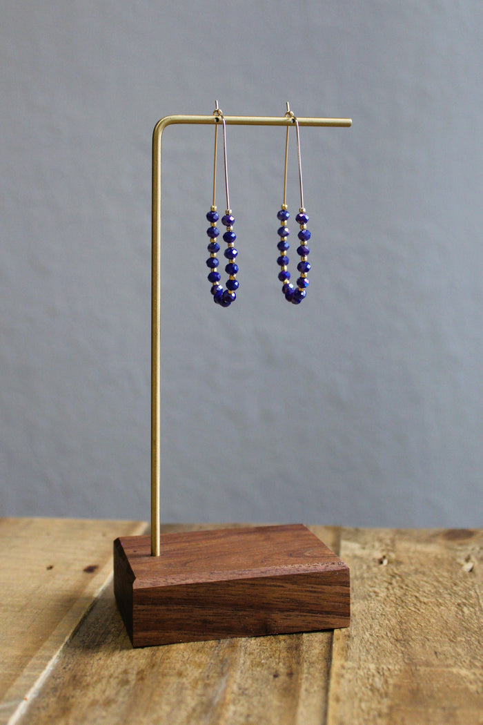 Midnight Blue Teardrop Earrings