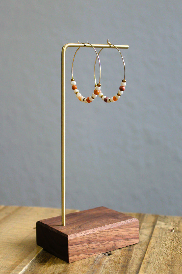 Sunset Bead Hoops