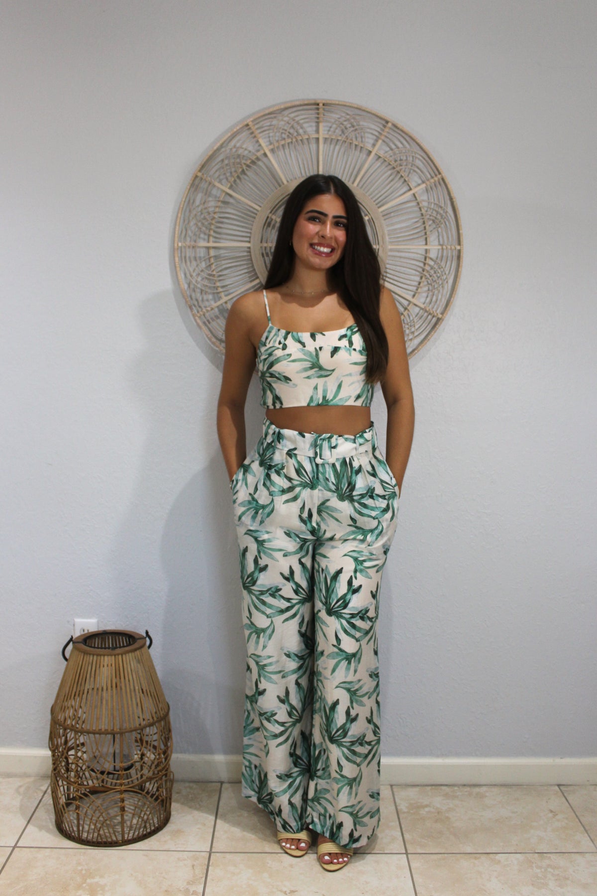 Palm Pant Set