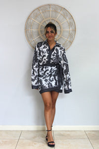 Black & White Skirt Set