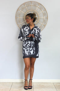 Black & White Skirt Set