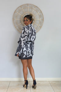 Black & White Skirt Set