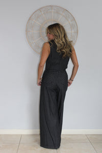 Pin Stripe Wide Leg Pants