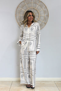 Cactus Long Sleeve Pant Set