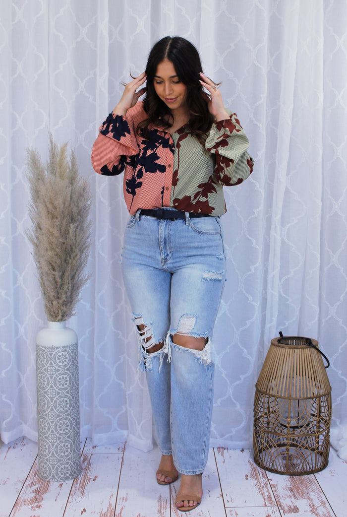 Mid-Rise Loose Fit Jeans